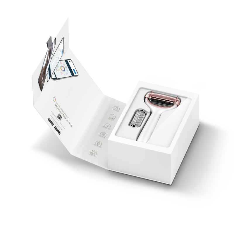 Електронний ролер для обличчя та тіла з мікроголками GESKE MicroNeedle Face&Body Roller 8 в 1 starlight