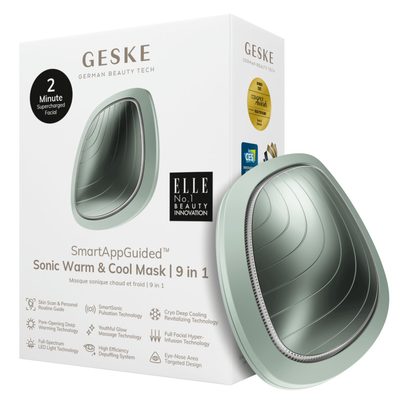Ультразвукова маска тепло та холод GESKE Sonic Warm&Cool Mask 9 в 1 green