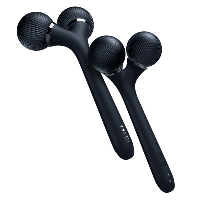 Електронний ультразвуковий ролик для обличчя та тіла GESKE Sonic Facial&Body Roller 4 в 1 black