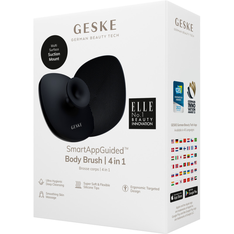 Щітка для тіла GESKE Body Brush 4 в 1 black