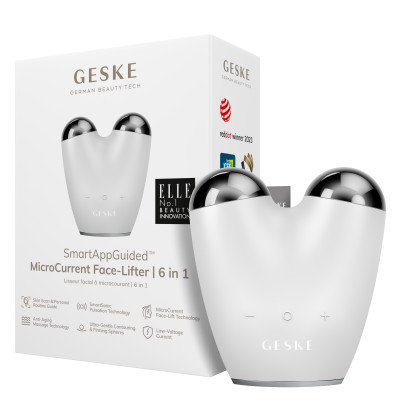 Мікрострумовий підтягувач обличчя GESKE MicroCurrent Face-Lifter white