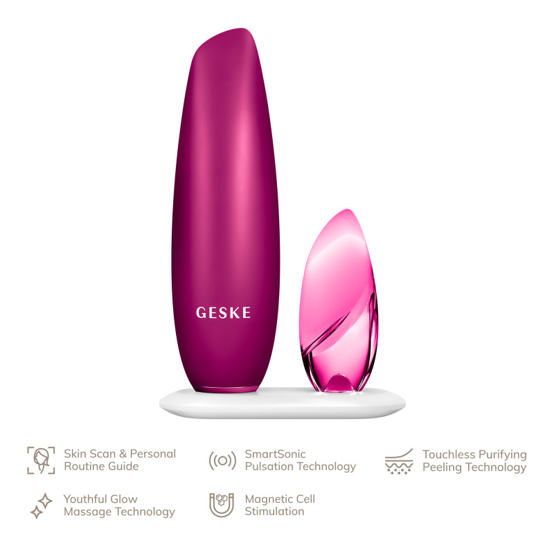 Безконтактна магнітна пілінг-маска GESKE Touchless Magnetic Peeling Mask magenta
