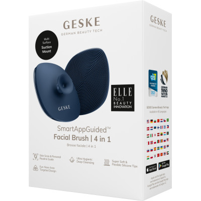 Щітка для обличчя GESKE Facial Brush 4 в 1 з тримачем midnight