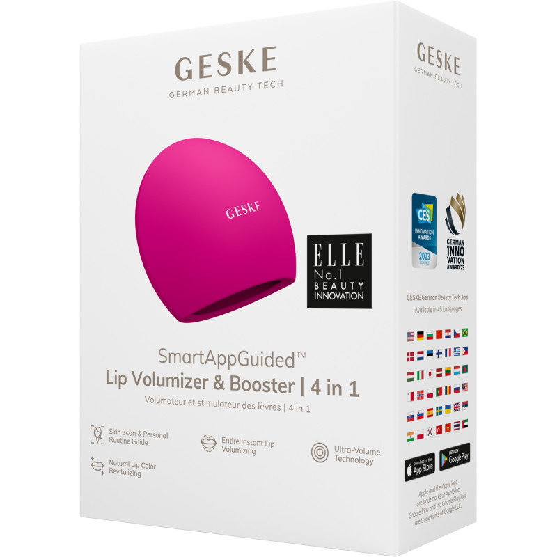 Пристрій для збільшення обʼєму губ GESKE Lip Volumizer&Booster 4 в 1 Big magenta