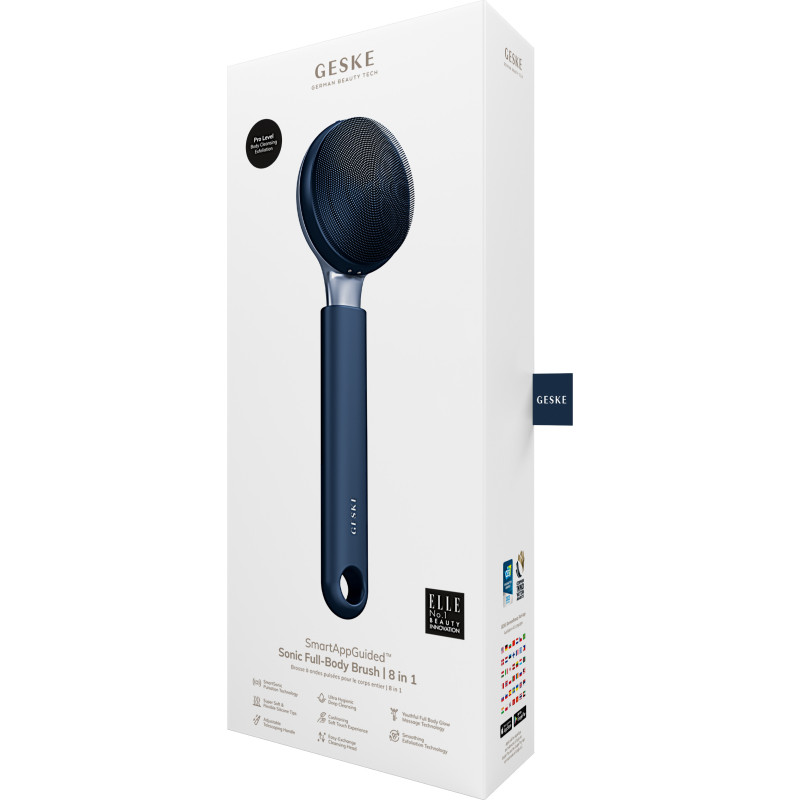 Ультразвукова щітка для всього тіла GESKE Sonic Full-Body Brush&Intensive Exfoliator 8 в 1 midnight