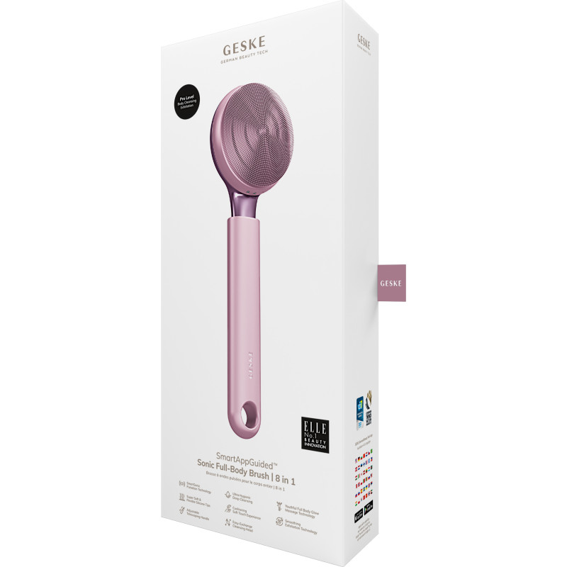Ультразвукова щітка для всього тіла GESKE Sonic Full-Body Brush&Intensive Exfoliator pink