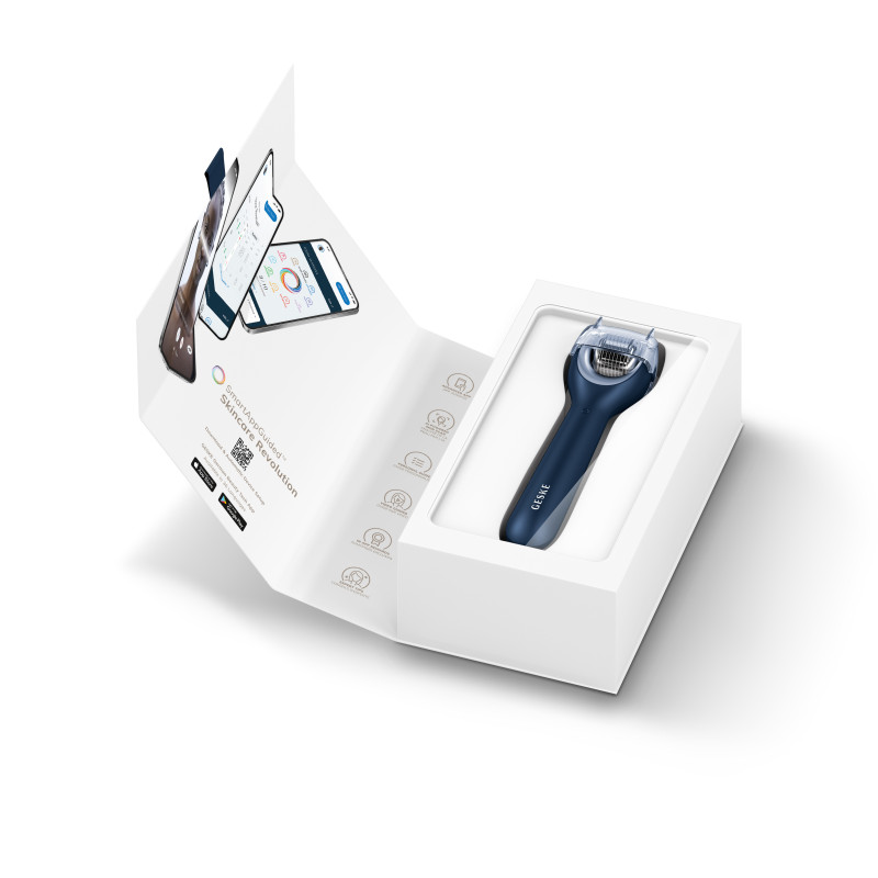Електронний ролер для обличчя з мікроголками GESKE MicroNeedle Face Roller 9 в 1 midnight