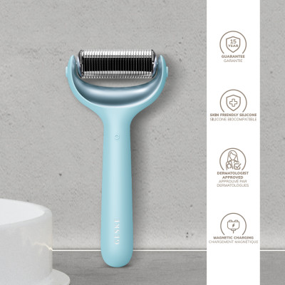 Ролик для голкової мезотерапії обличчя та тіла GESKE MicroNeedle Face&Body Roller 9 в 1 turquoise