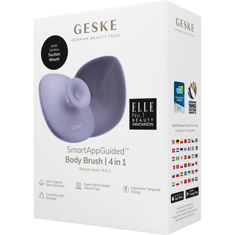 Щітка для тіла GESKE Body Brush 4 в 1 purple