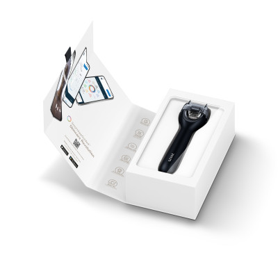 Електронний ролер для обличчя з мікроголками GESKE MicroNeedle Face Roller 9 в 1 black