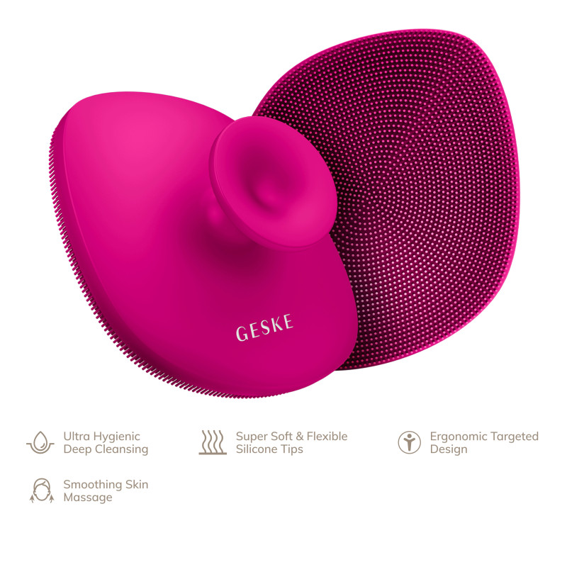 Щітка для тіла GESKE Body Brush 4 в 1 magenta