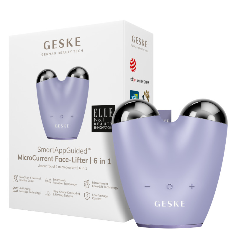 Мікрострумовий підтягувач обличчя GESKE MicroCurrent Face-Lifter purple