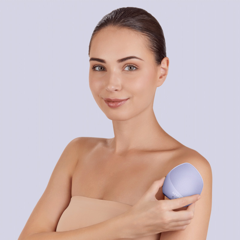 Ультразвукова щітка для тіла та інтенсивний пілінг GESKE Sonic Body Brush&Intensive Exfoliator 7 в 1 purple