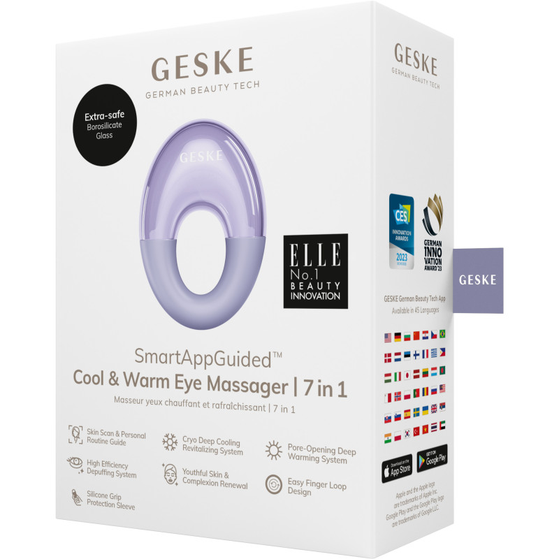 Масажер для очей GESKE Cool&Warm Eye Massager purple