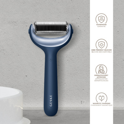 Ролер для голкової мезотерапії обличчя та тіла GESKE MicroNeedle Face&Body Roller 9 в 1 midnight
