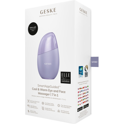 Масажер для обличчя GESKE Cool&Warm Eye and Face Massager 7 в 1 purple