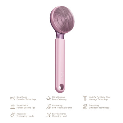 Ультразвукова щітка для всього тіла GESKE Sonic Full-Body Brush&Intensive Exfoliator pink