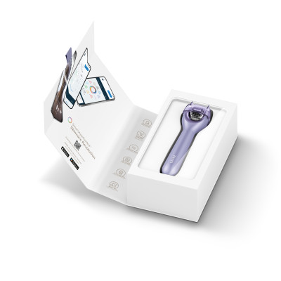 Електронний ролер для обличчя з мікроголками GESKE MicroNeedle Face Roller 9 в 1 purple