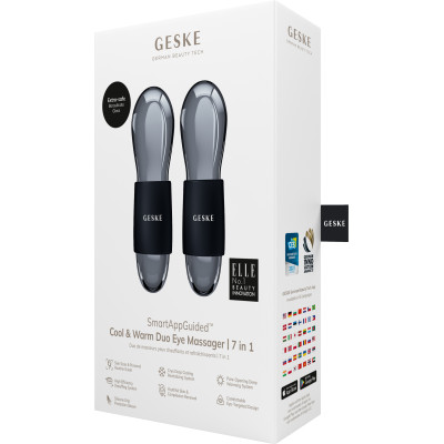Подвійний масажер для очей GESKE Cool&Warm Duo Eye Massager black