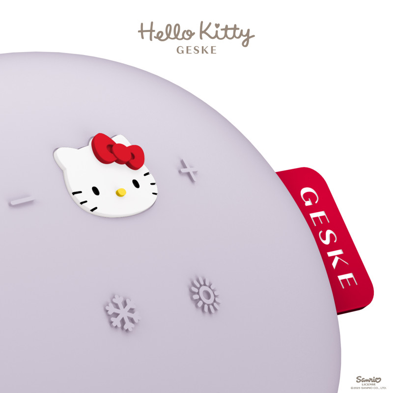 Ультразвукова маска тепло та холод GESKE Sonic Warm&Cool Mask 8 в 1 by Hello Kitty purple
