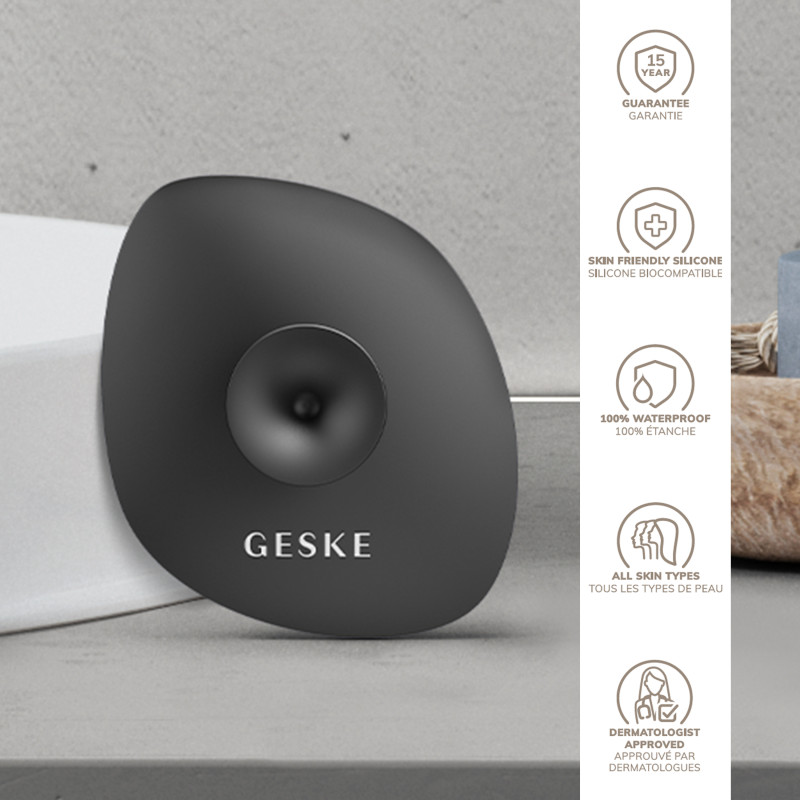 Щітка для обличчя GESKE Facial Brush 4 в 1 з тримачем gray