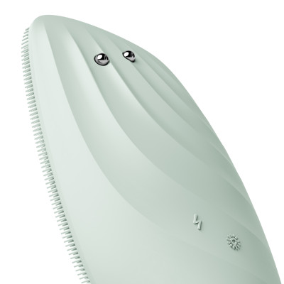 Очищувальна щітка для обличчя GESKE Sonic Thermo Facial Brush&Face-Lifter green