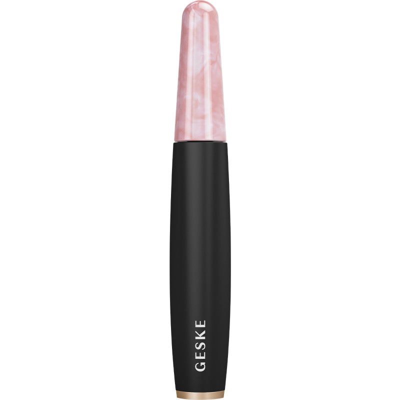 Ручка-масажер для обличчя з рожевим кварцом GESKE SmartAppGuided Rose Quartz & Depuffing Pen 6in1 gray