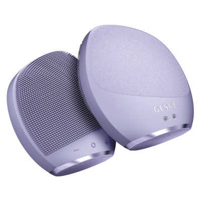 Ультразвукова щітка для тіла та інтенсивний пілінг GESKE Sonic Body Brush&Intensive Exfoliator 7 в 1 purple