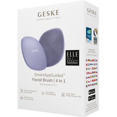 Щітка для обличчя GESKE Facial Brush 4 в 1 purple