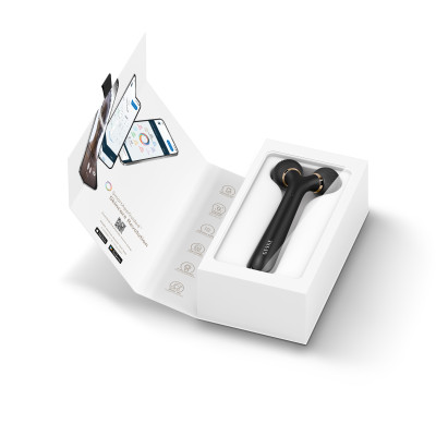 Електронний ультразвуковий ролик для обличчя GESKE Sonic Facial Roller 4 в 1 gray