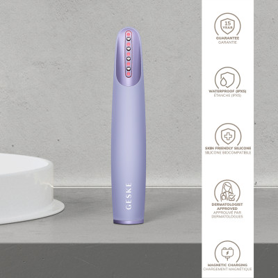 Пристрій для зміцнення і тонізації шкіри обличчя GESKE Skin Firming Wand 7 в 1 purple