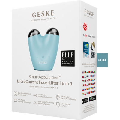 Мікрострумовий підтягувач обличчя GESKE MicroCurrent Face-Lifter turquoise