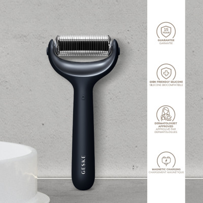 Ролер для голкової мезотерапії обличчя та тіла GESKE MicroNeedle Face&Body Roller black