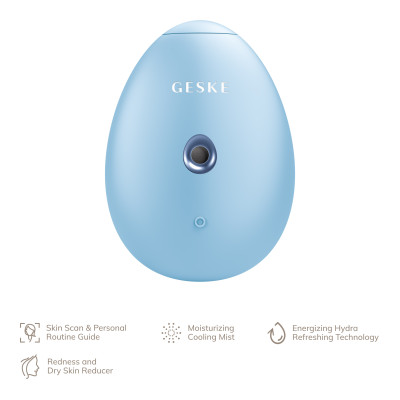 Електронний освіжувач для зволоження обличчя GESKE Facial Hydration Refresher 4 в 1 aquamarine