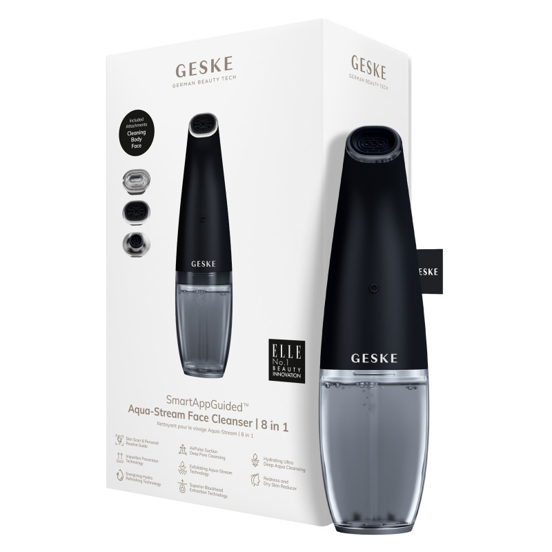 Очищуючий засіб для обличчя GESKE Aqua-Stream Face Cleanser 8 в 1 black