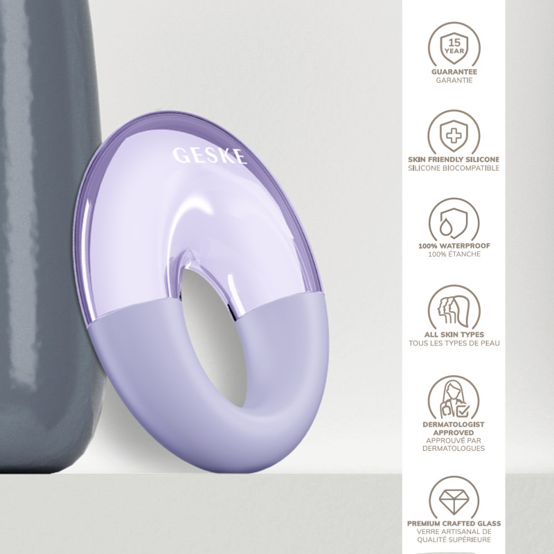 Масажер для очей GESKE Cool&Warm Eye Massager purple