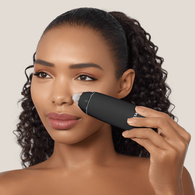 Мікродермабразійний пристрій для видалення чорних цяток GESKE MicroDermabrasion Blackhead Remover 7 в 1 gray