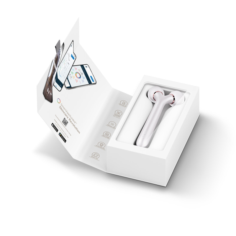 Електронний ультразвуковий ролик для обличчя GESKE Sonic Facial Roller 4 в 1 starlight