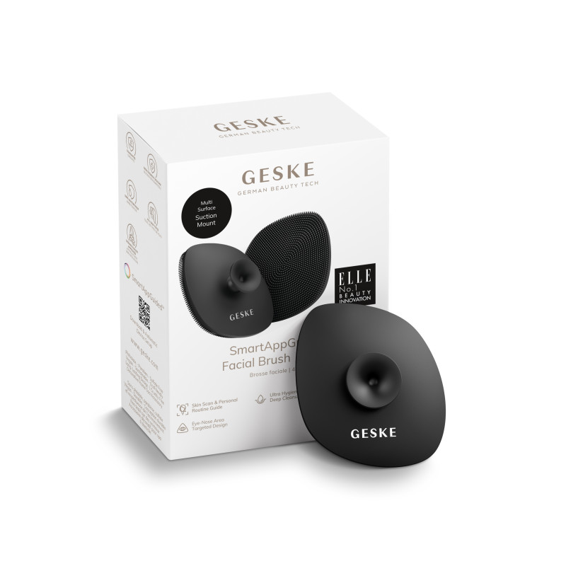 Щітка для обличчя GESKE Facial Brush 4 в 1 з тримачем gray