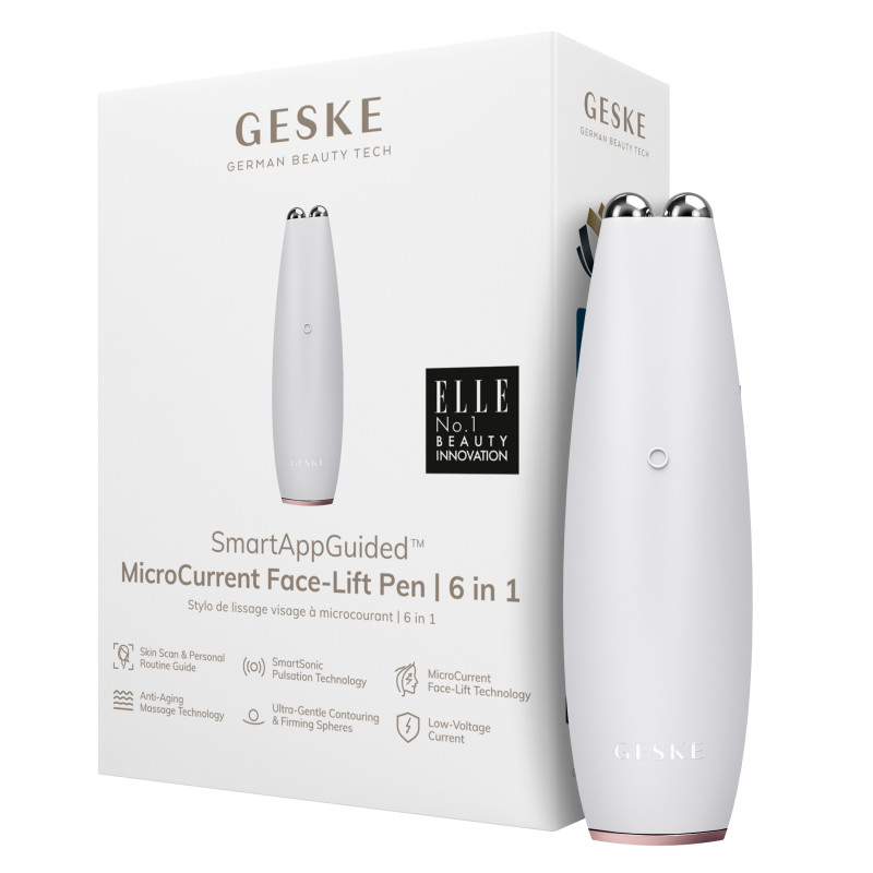 Мікрострумова ручка для підтяжки обличчя GESKE MicroCurrent Face-Lift Pen starlight