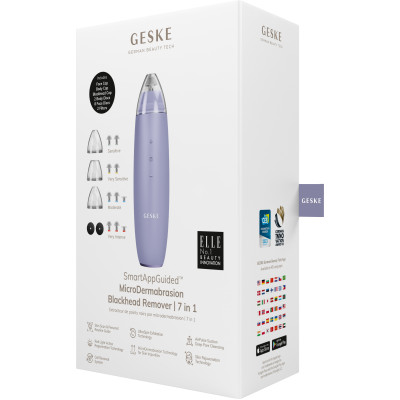 Мікродермабразійний пристрій для видалення чорних цяток GESKE MicroDermabrasion Blackhead Remover purple