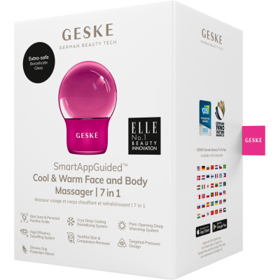 Масажер для обличчя і тіла GESKE Cool&Warm Face and Body Massager 7 в 1 magenta