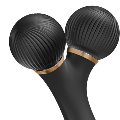 Електронний ультразвуковий ролик для обличчя GESKE Sonic Facial Roller 4 в 1 gray