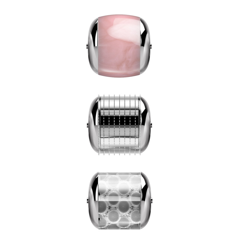 Електронний ролер для обличчя з мікроголками GESKE MicroNeedle Face Roller 9 в 1 green