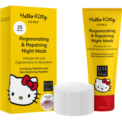 Регенеруюча та відновлювальна нічна маска GESKE Regenerating&Repairing Night Mask by Hello Kitty Oval 25 шт