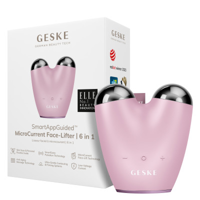 Мікрострумовий підтягувач обличчя GESKE MicroCurrent Face-Lifter pink