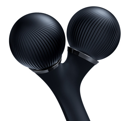 Електронний ультразвуковий ролик для обличчя та тіла GESKE Sonic Facial&Body Roller 4 в 1 black