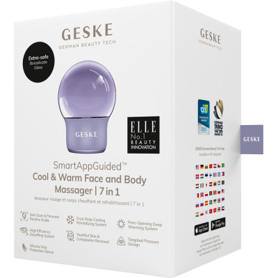 Масажер для обличчя і тіла GESKE Cool&Warm Face and Body Massager purple