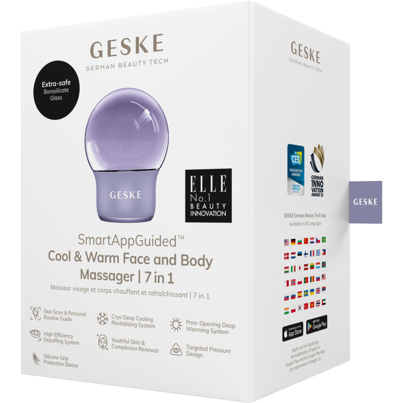 Масажер для обличчя і тіла GESKE Cool&Warm Face and Body Massager purple
