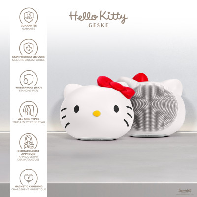 Ультразвукова щітка для обличчя GESKE Sonic Facial Brush by Hello Kitty